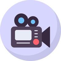 Camera Flat Bubble Icon vector