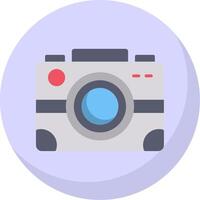 Camera Flat Bubble Icon vector