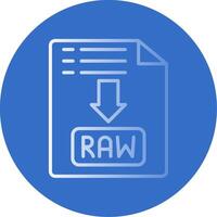 Raw Flat Bubble Icon vector