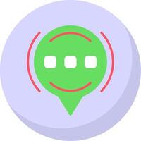 Talk Flat Bubble Icon vector