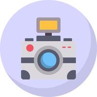 fotografía plano burbuja icono vector