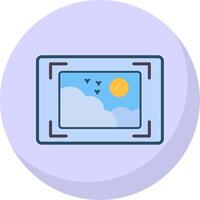 Screen Flat Bubble Icon vector