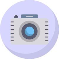 fotografía plano burbuja icono vector