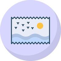 Photo Flat Bubble Icon vector