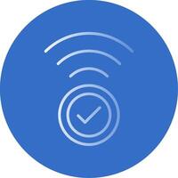 Wifi Flat Bubble Icon vector