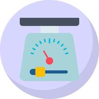 Scales Flat Bubble Icon vector