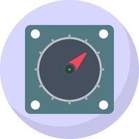 Timer Flat Bubble Icon vector