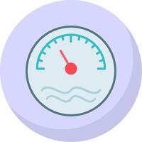 Thermometer Flat Bubble Icon vector