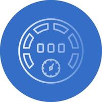 Gauge Flat Bubble Icon vector