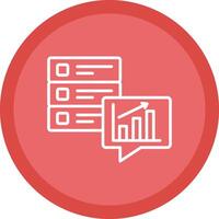 Data Analytics Line Multi Circle Icon vector