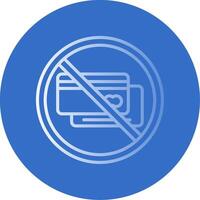 Prohibited Sign Flat Bubble Icon vector