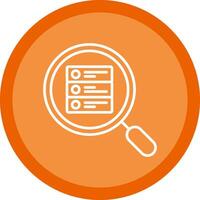 Search Database Line Multi Circle Icon vector