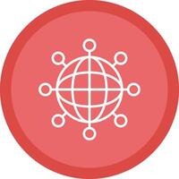 Internet Line Multi Circle Icon vector