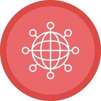 Internet Line Multi Circle Icon vector