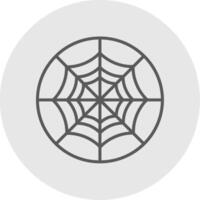 araña web línea lleno ligero icono vector