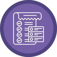 Data List Line Multi Circle Icon vector