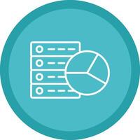 Data Analytics Line Multi Circle Icon vector