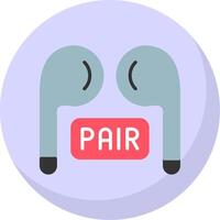 Pairing Flat Bubble Icon vector