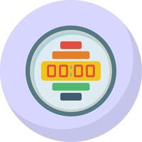 Gauge Flat Bubble Icon vector