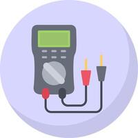 Multimeter Flat Bubble Icon vector