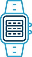 Server Line Blue Two Color Icon vector