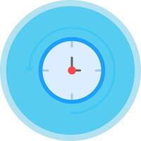 Back In Time Flat Multi Circle Icon vector