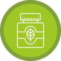 Essential Oil Line Multi Circle Icon vector