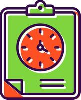 Clipboard filled Design Icon vector