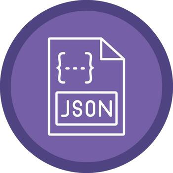 Json Line Multi Circle Icon vector