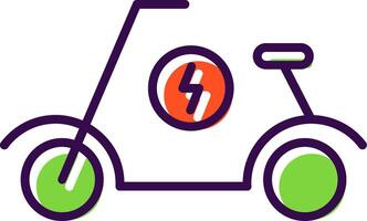 Scooter filled Design Icon vector