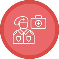 Medic Line Multi Circle Icon vector