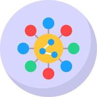 Share Flat Bubble Icon vector