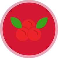 Cranberries Flat Multi Circle Icon vector