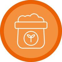 Fertilizer Line Multi Circle Icon vector