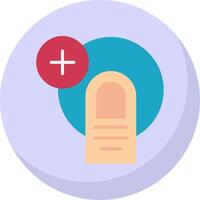 Plus Flat Bubble Icon vector