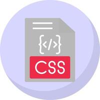 Css Flat Bubble Icon vector