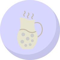 Jug Flat Bubble Icon vector