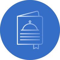 Menu Flat Bubble Icon vector