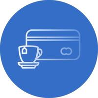 Card payment Flat Bubble Icon vector