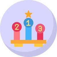 Leaderboard Flat Bubble Icon vector