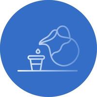 Water Jug Flat Bubble Icon vector