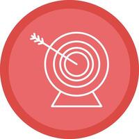 Target Line Multi Circle Icon vector