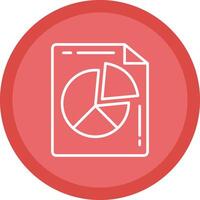 Pie Chart Line Multi Circle Icon vector