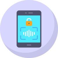 Smartphone Flat Bubble Icon vector