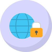 Internet Flat Bubble Icon vector