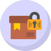 Package Flat Bubble Icon vector