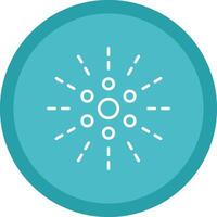 Firework Line Multi Circle Icon vector
