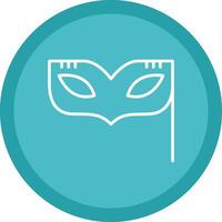 Eye Mask Line Multi Circle Icon vector