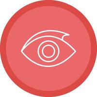 Eye Line Multi Circle Icon vector