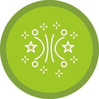 Firework Line Multi Circle Icon vector